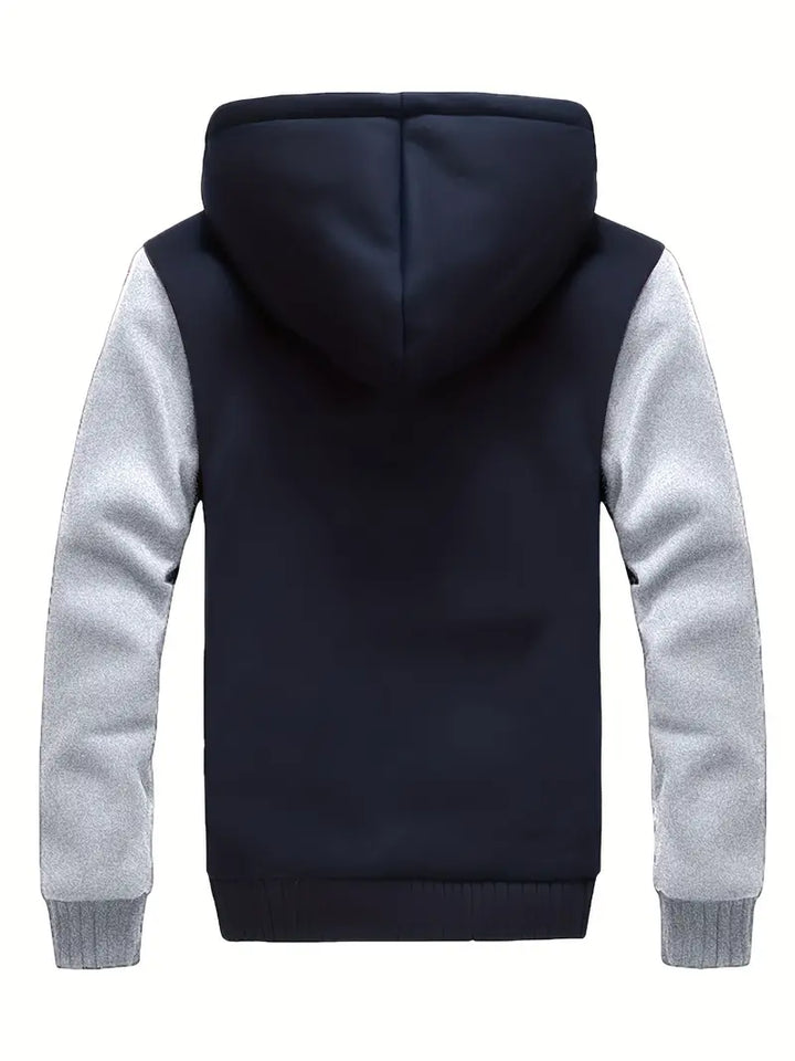 Noah - Warm Men's Fleece Jacket With Hood