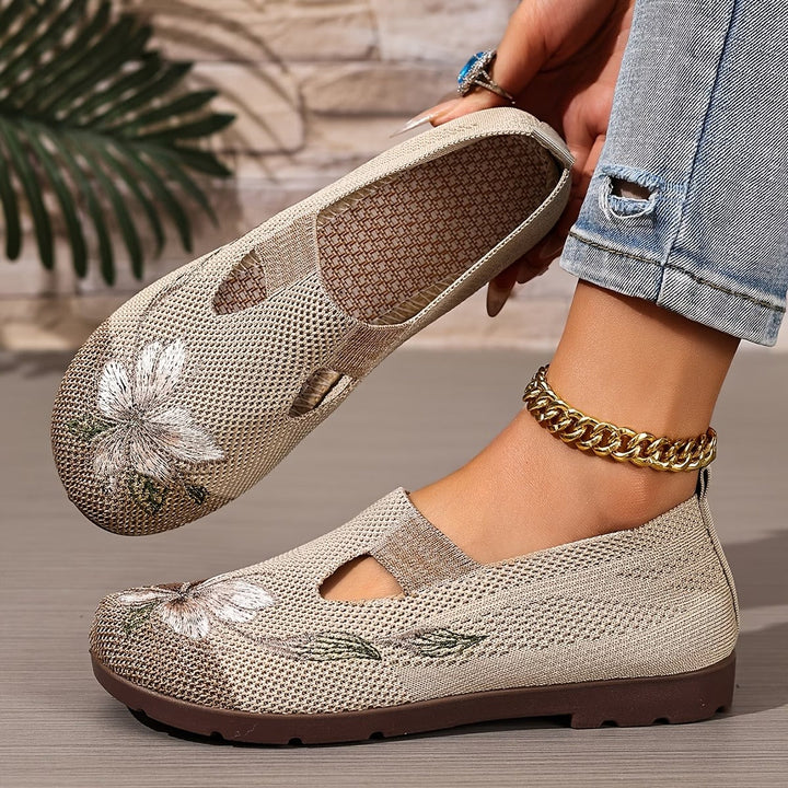 Stylish Embroidered Breathable Women's Shoes