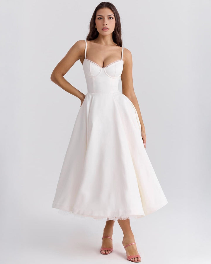 Ophira™ - Elegant Corset Midi Dress