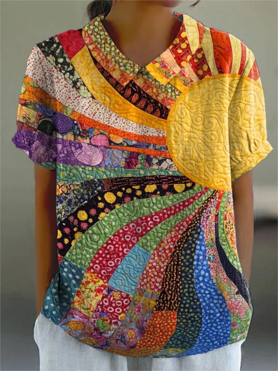 Lila™ - Sunbeam Patchwork Shirt
