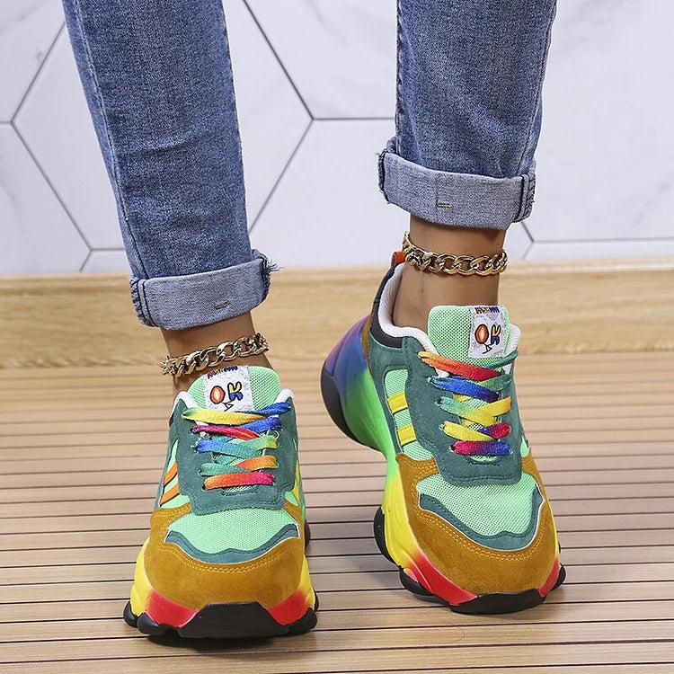 Isolina - Orthopedic Rainbow Shoes