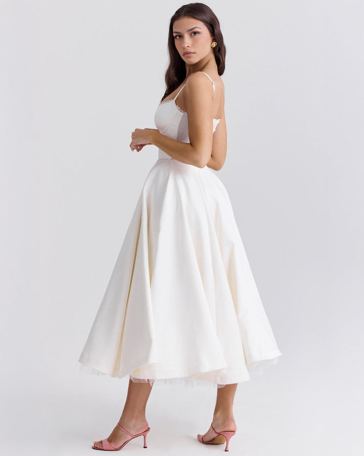 Ophira™ - Elegant Corset Midi Dress