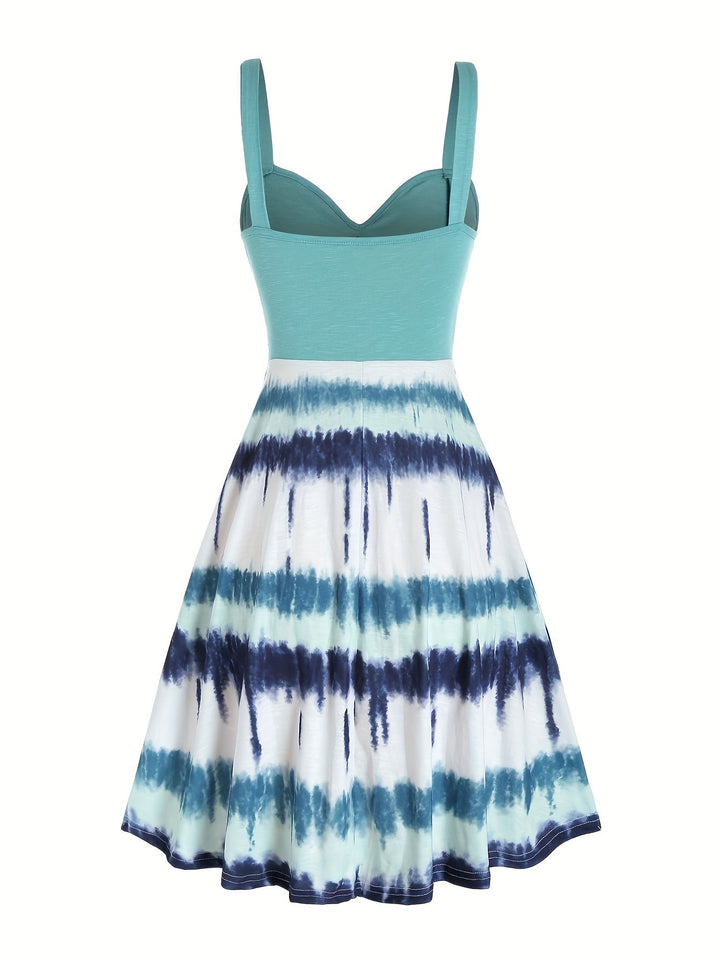 Gisele™ - Comfortable Sleeveless Tie-Dye Summer Dress