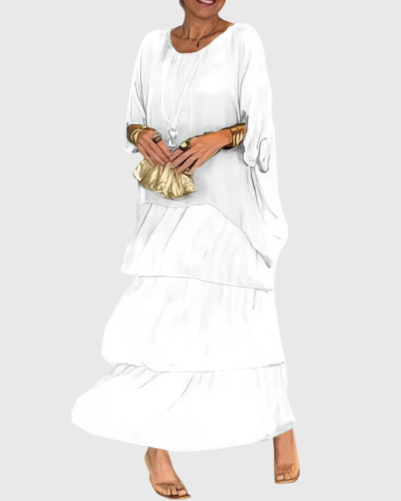 Susan™ | Elegant, long, flowing dress