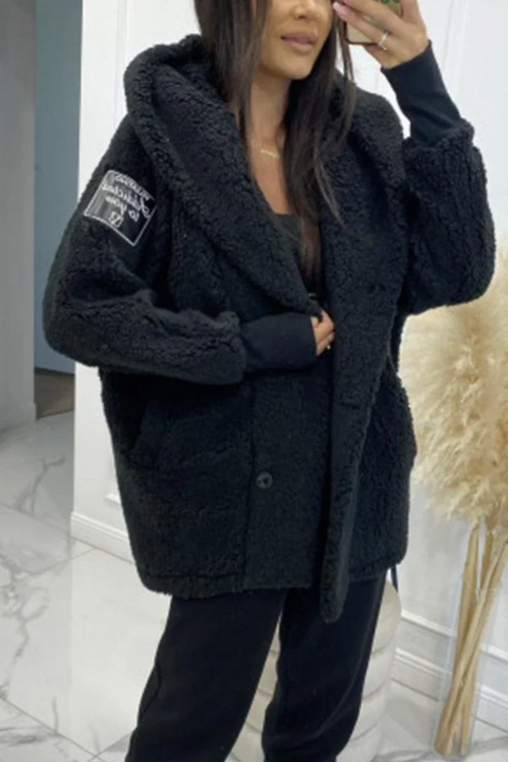 Sabrina - Women's Plush Hooded Jacket