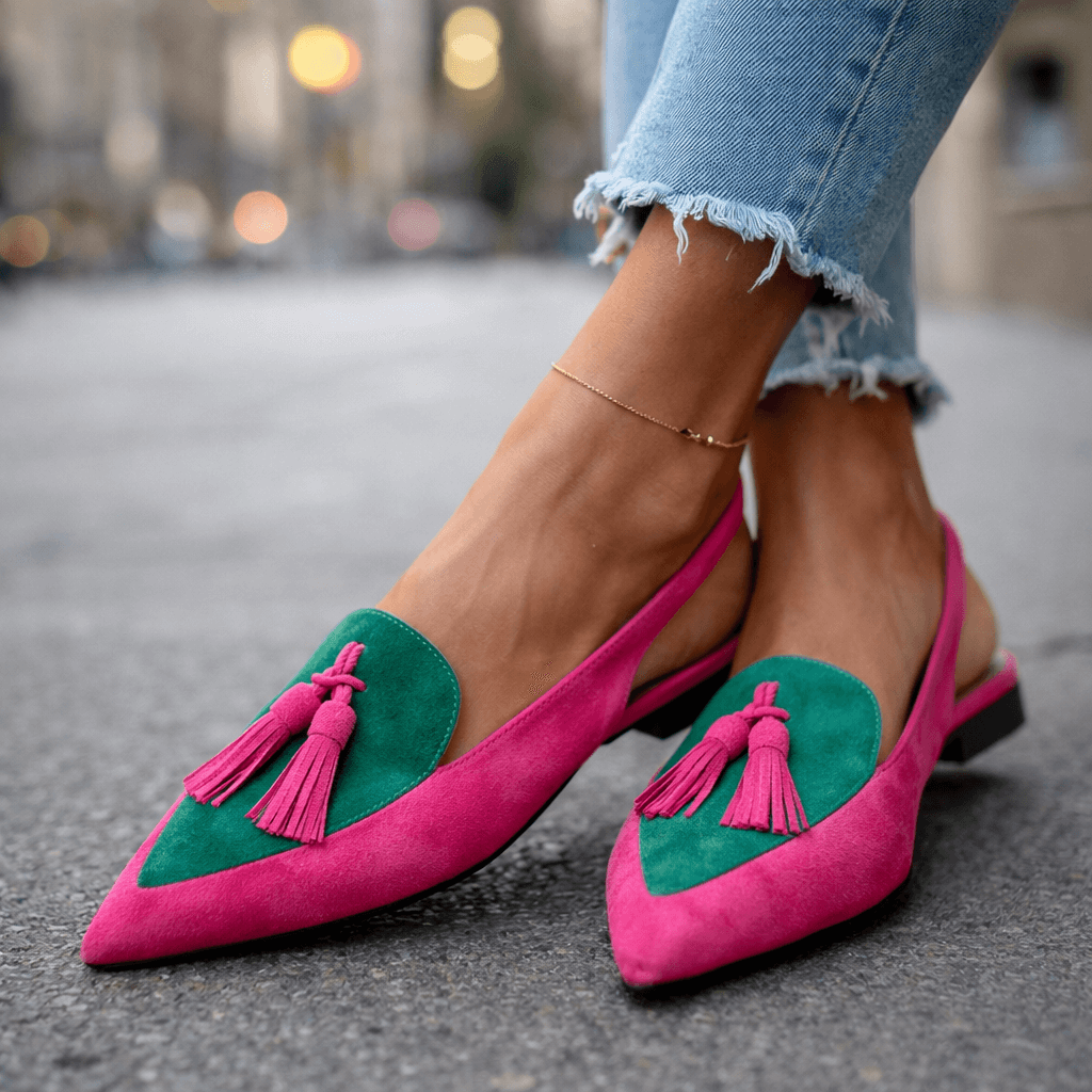 Tassel-Accented Strappy Lorena Sandals