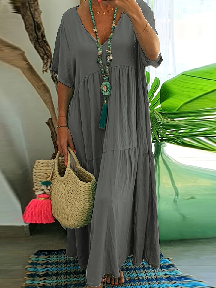 Vida™ - Casual Plus-Size Maxi Dress