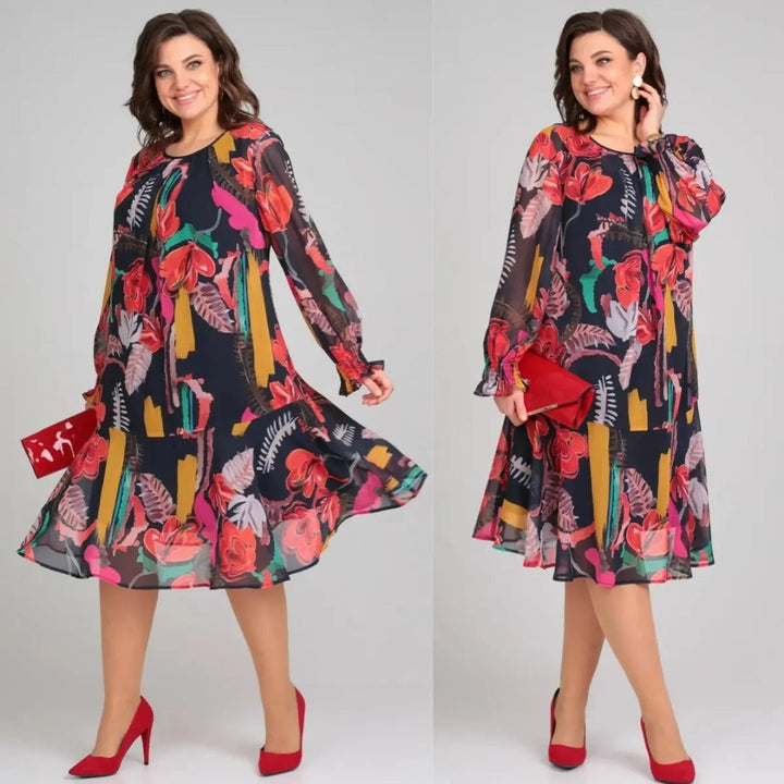 Andrea™ - Fashionable Floral Dress