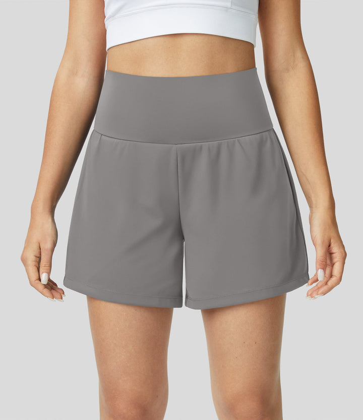 Luigia - 2-in-1 High-Waisted Yoga Shorts