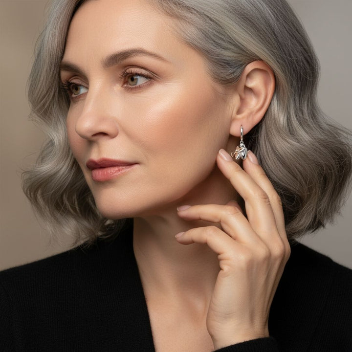 Lily™ - Cat Icon Hoop Earrings