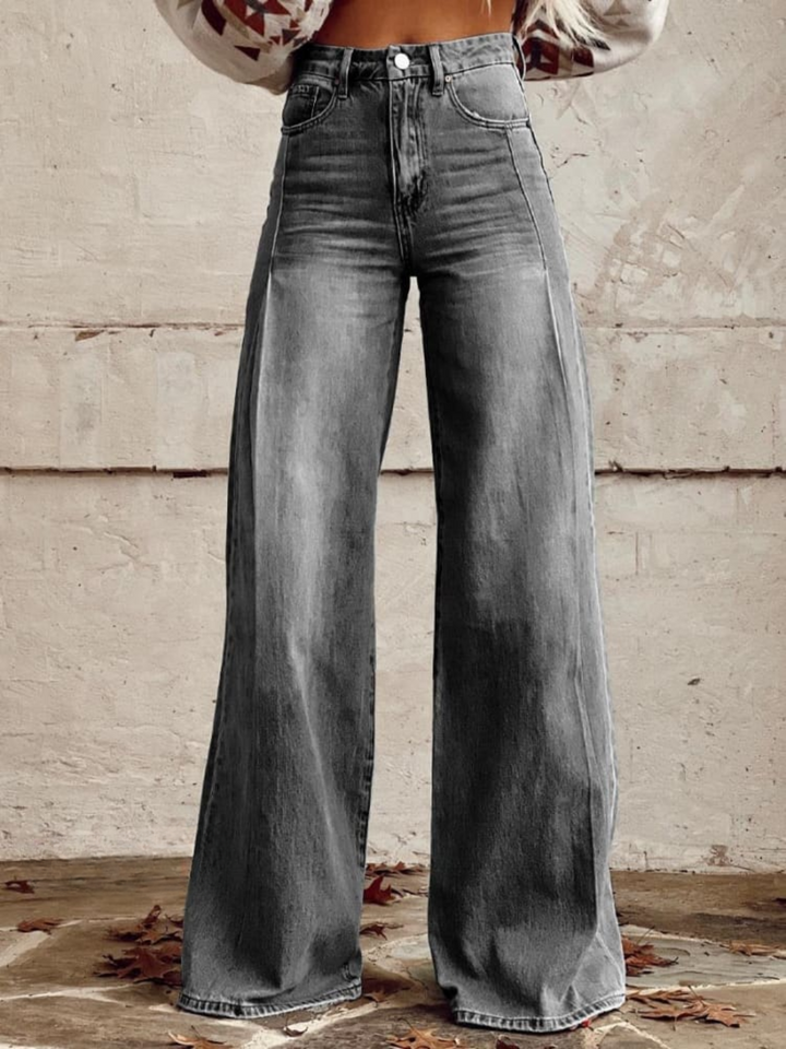EDITH RELAXED WIDE-LEG TROUSERS