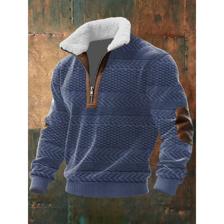 SILVORO | Fleece pullover with high collar