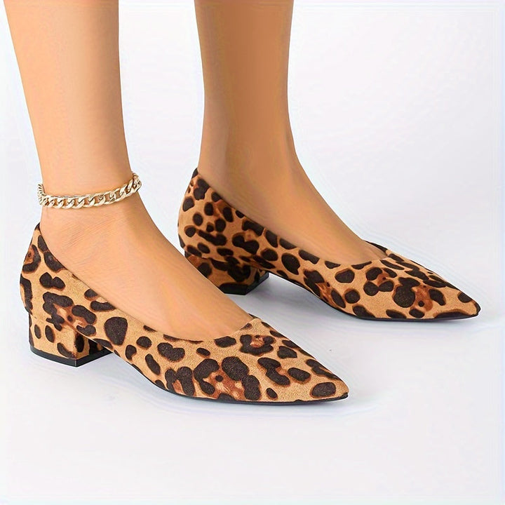Dina | Leopard Print Pointed Toe High Heels
