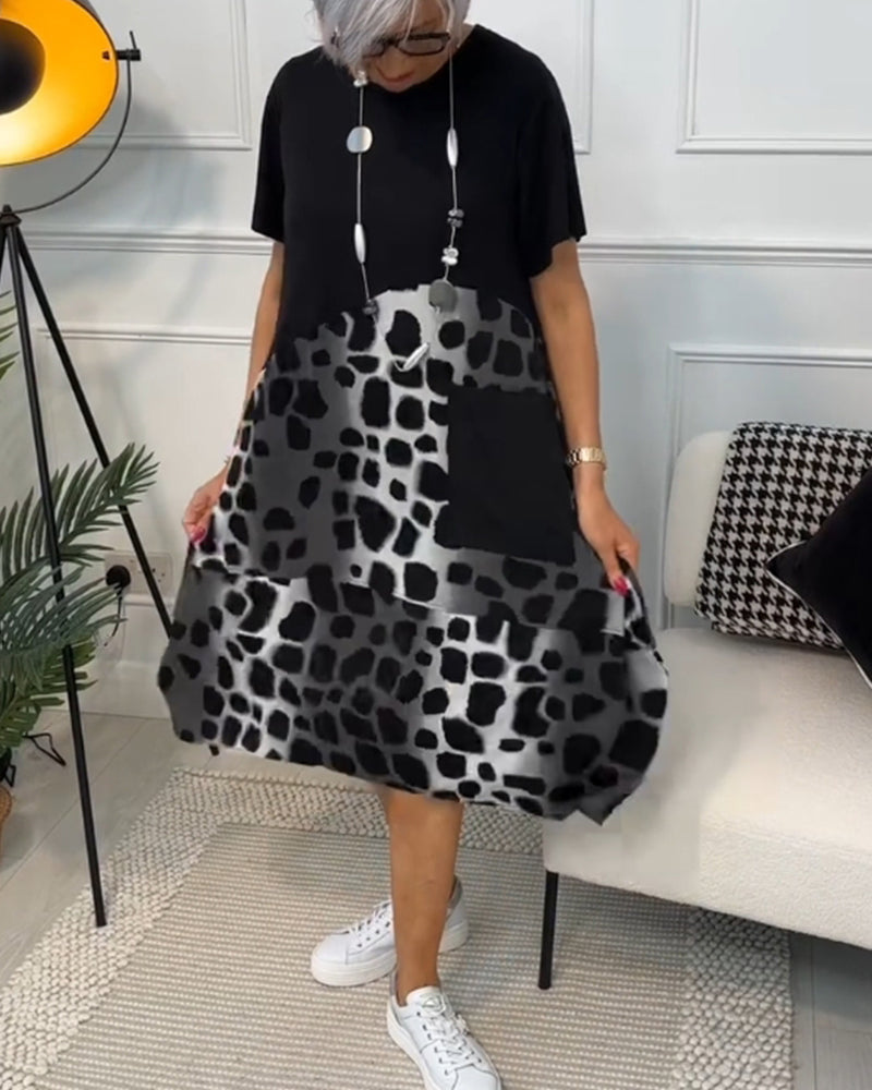Lina | Breezy Summer Dress with Round Neckline