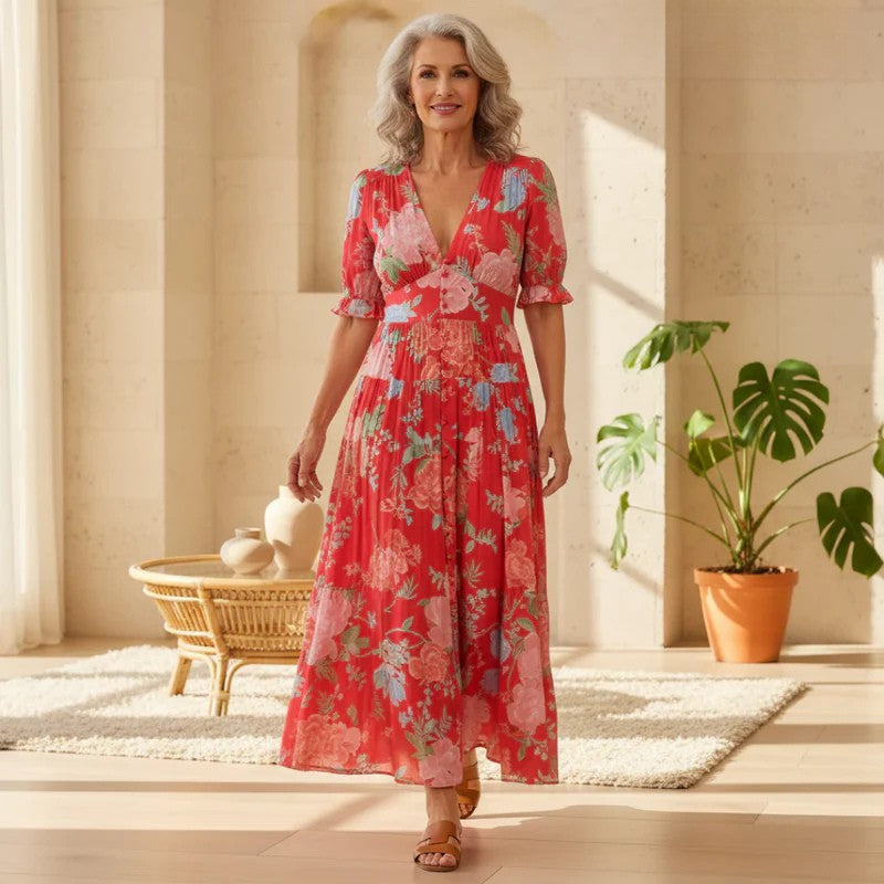 Floriana - Lively floral dress