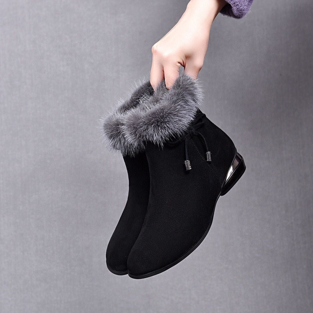Stacey™ - Soft Leather Ankle Boots