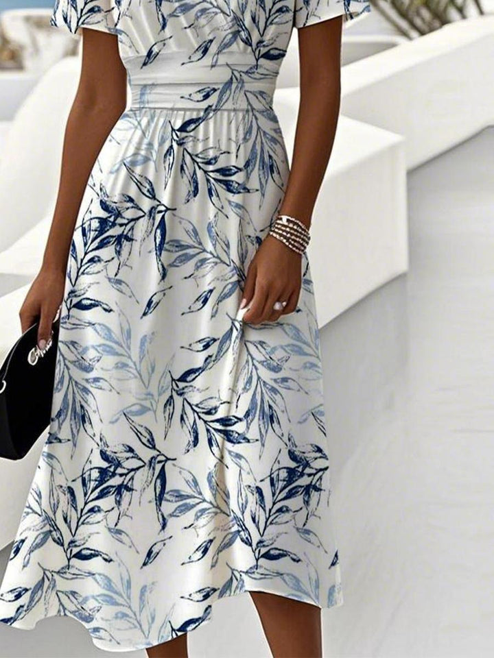 Lilibeth - Garden Breeze Design Midi Dress