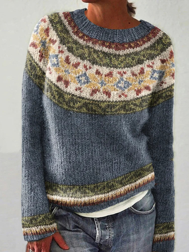 ORIANNA™ | COLOR BLOCK RETRO PULLOVER