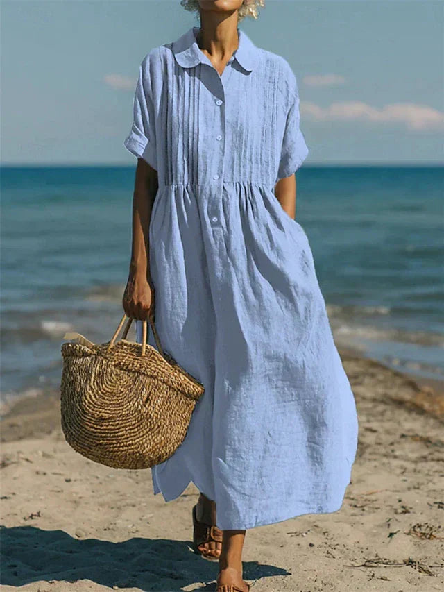 Lightweight Summer Shirt Dress for Women