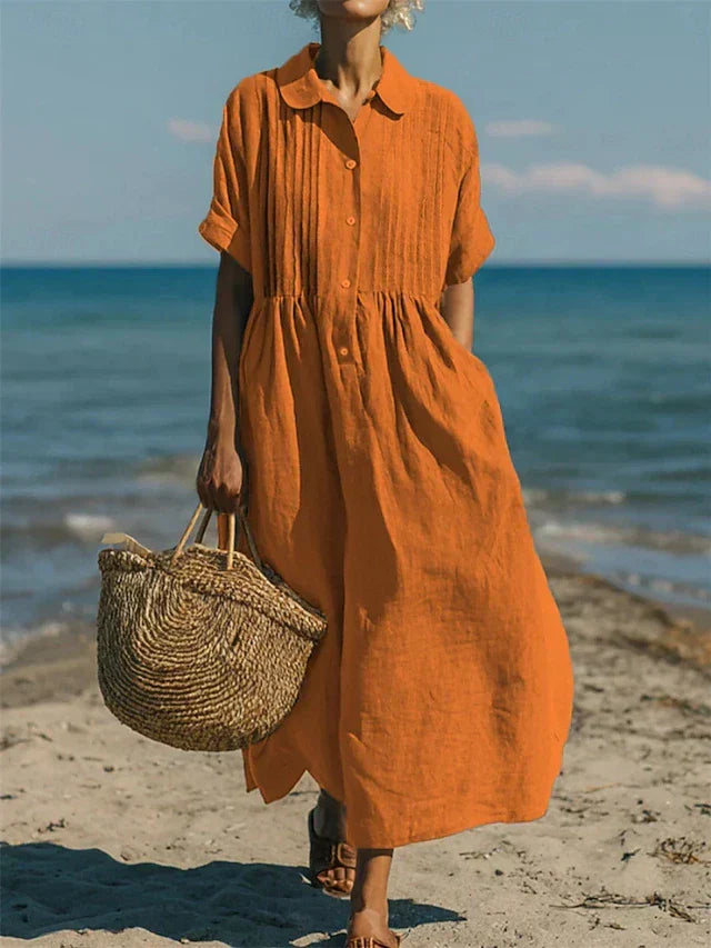 Lightweight Summer Shirt Dress for Women