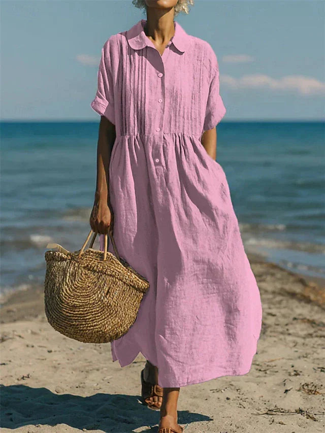 Lightweight Summer Shirt Dress for Women