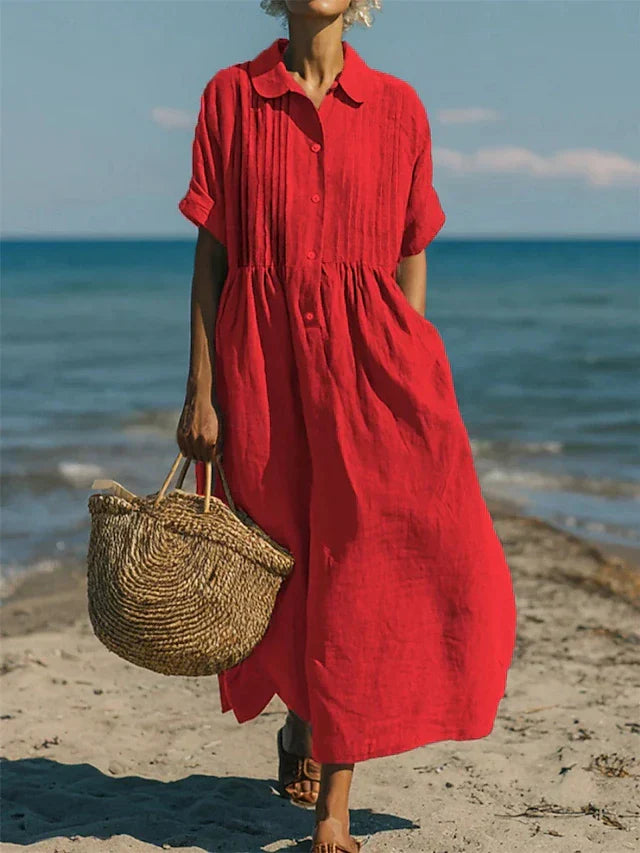 Lightweight Summer Shirt Dress for Women