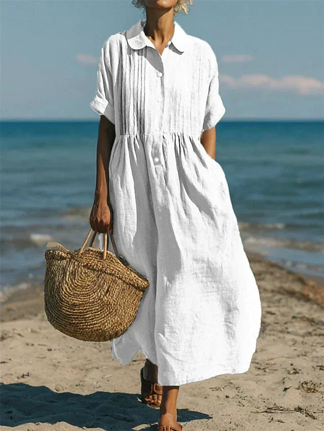 Lightweight Summer Shirt Dress for Women