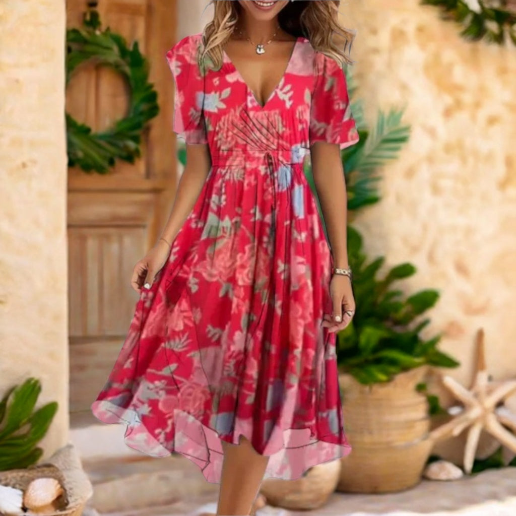 Annegret | Casual V-neck Dress