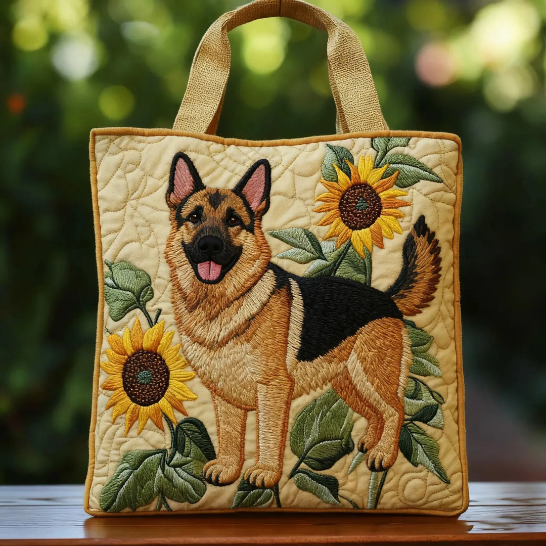 Handmade Bag - German Shepherd Floral