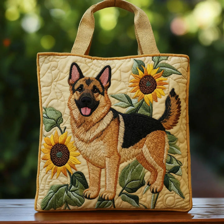 Handmade Bag - German Shepherd Floral
