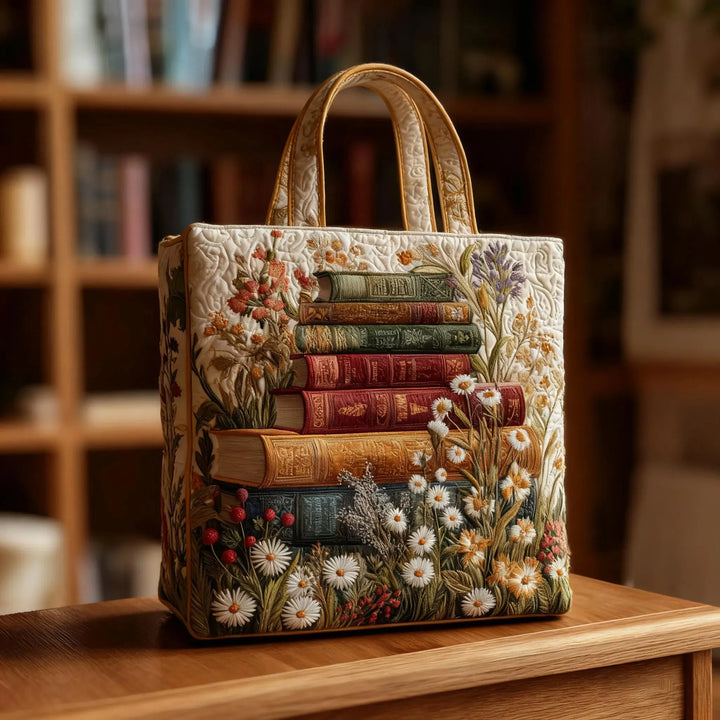 Handmade quilted bag - floral pattern