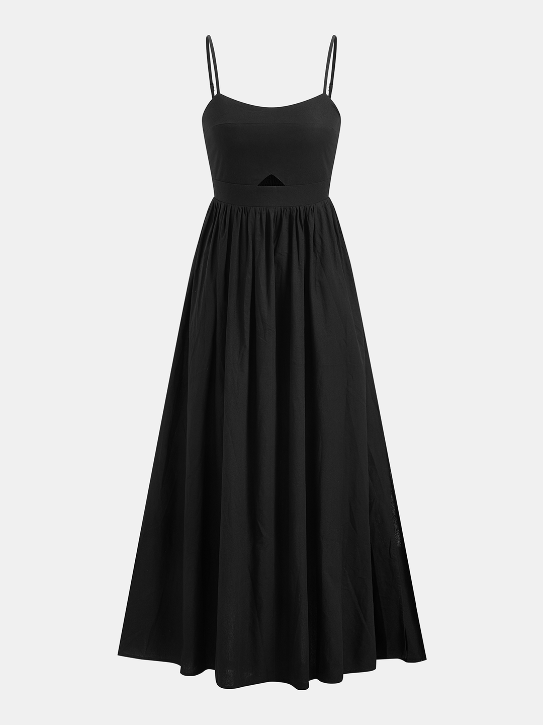 Damen Ärmelloses Maxi-Kleid mit Ausschnitten und Taschen
