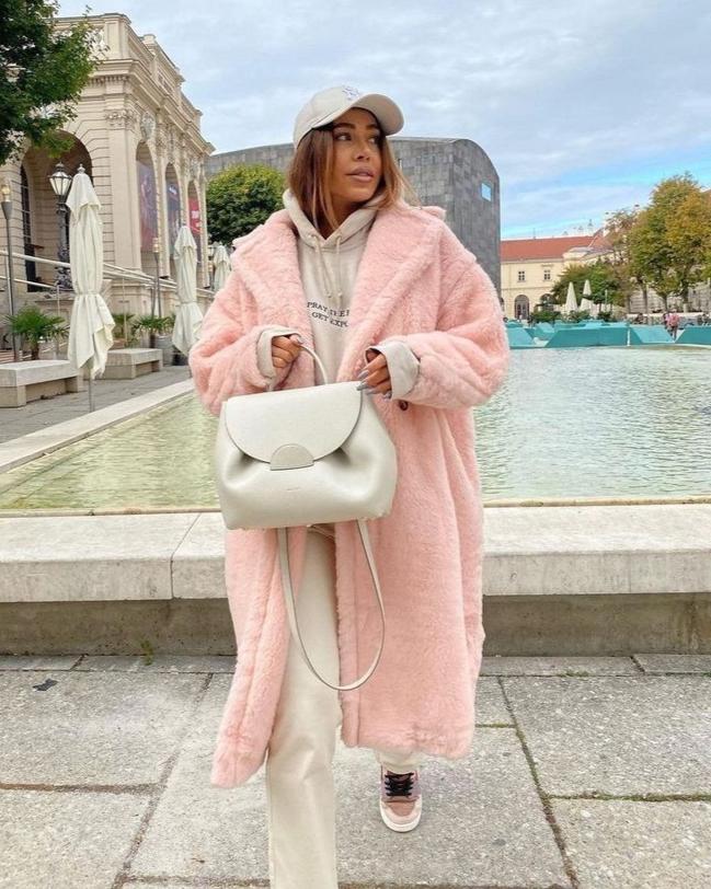 Zoe - Long Teddy Coat