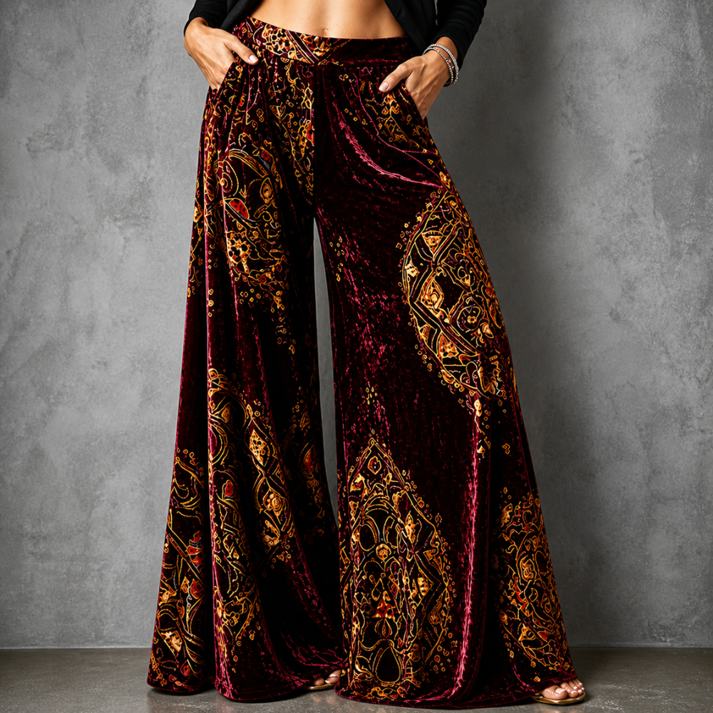 Maude - Coastal Boho™ Relaxed Wide-Leg Trousers