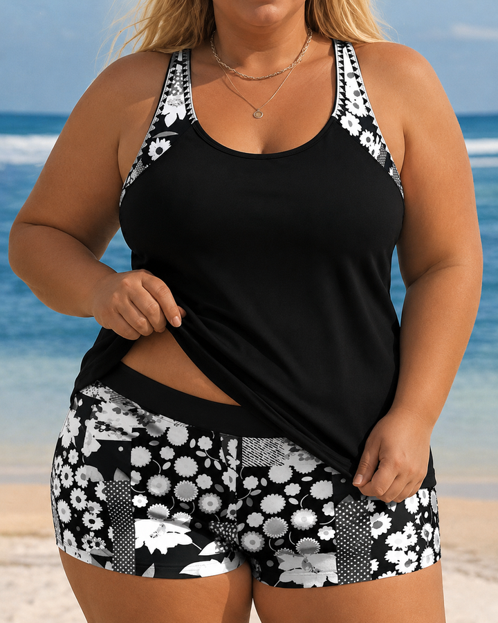 Nina | Plus Size Women's Swimsuit Set with Pockets