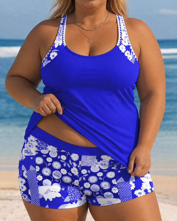 Nina | Plus Size Women's Swimsuit Set with Pockets