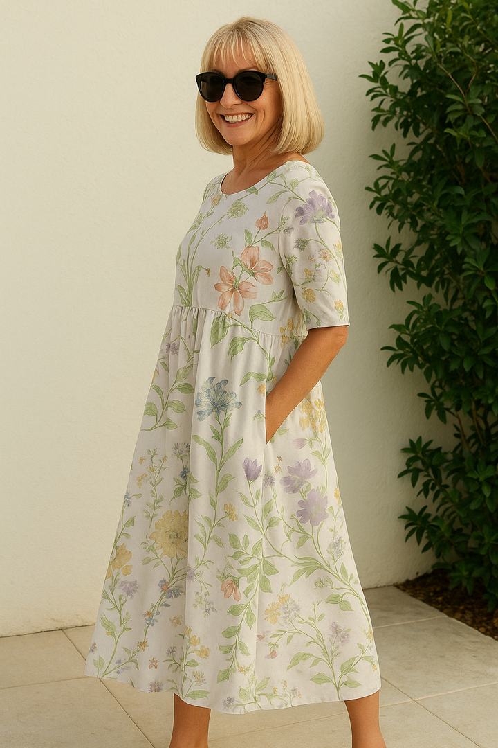 Eliza | Casual Midi Dress - Seamless Style, Everyday Comfort