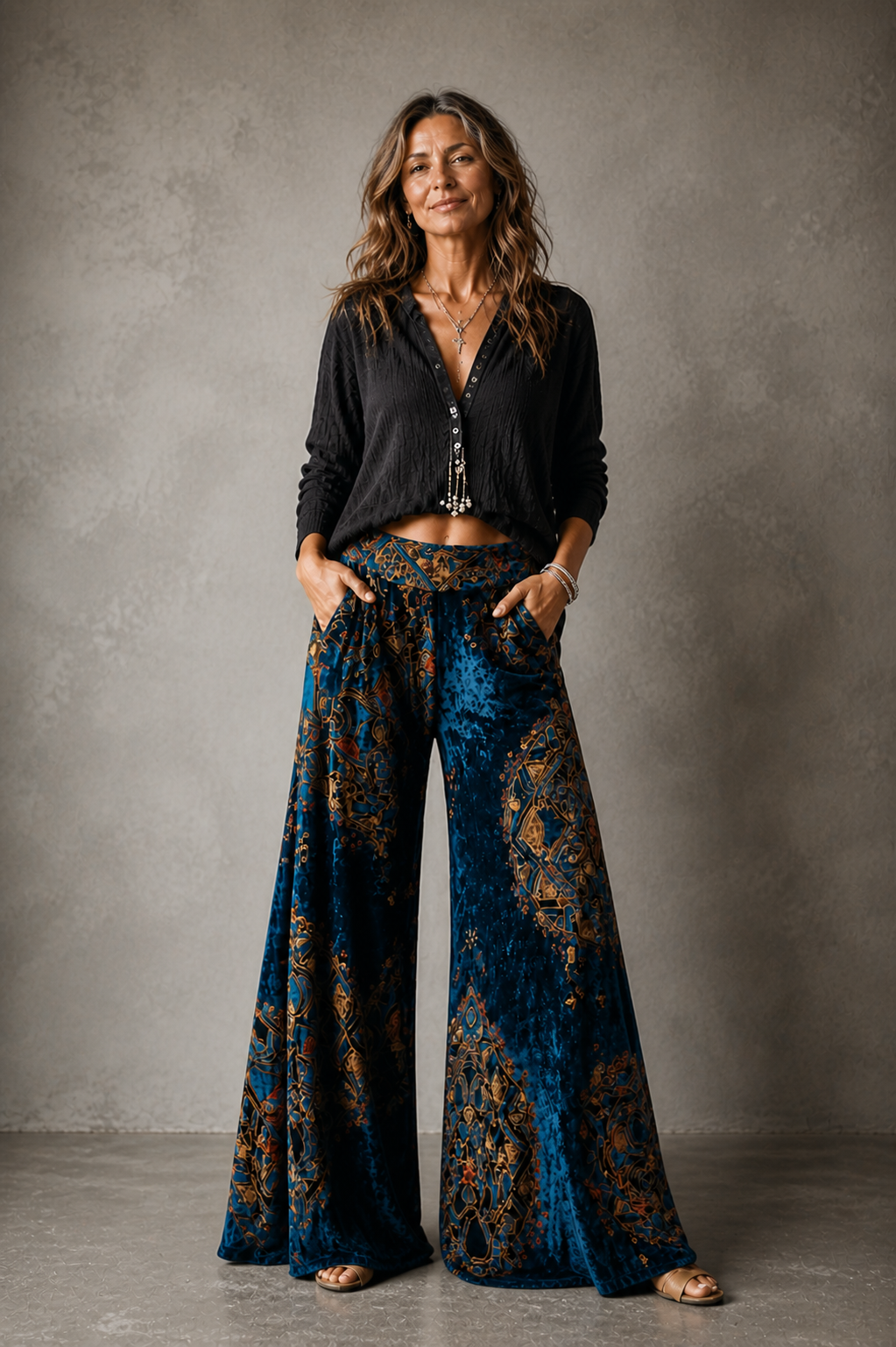 Maude - Coastal Boho™ Relaxed Wide-Leg Trousers