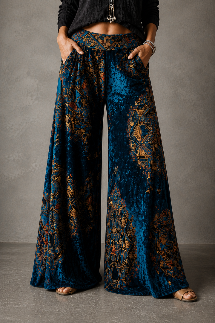 Maude - Coastal Boho™ Relaxed Wide-Leg Trousers