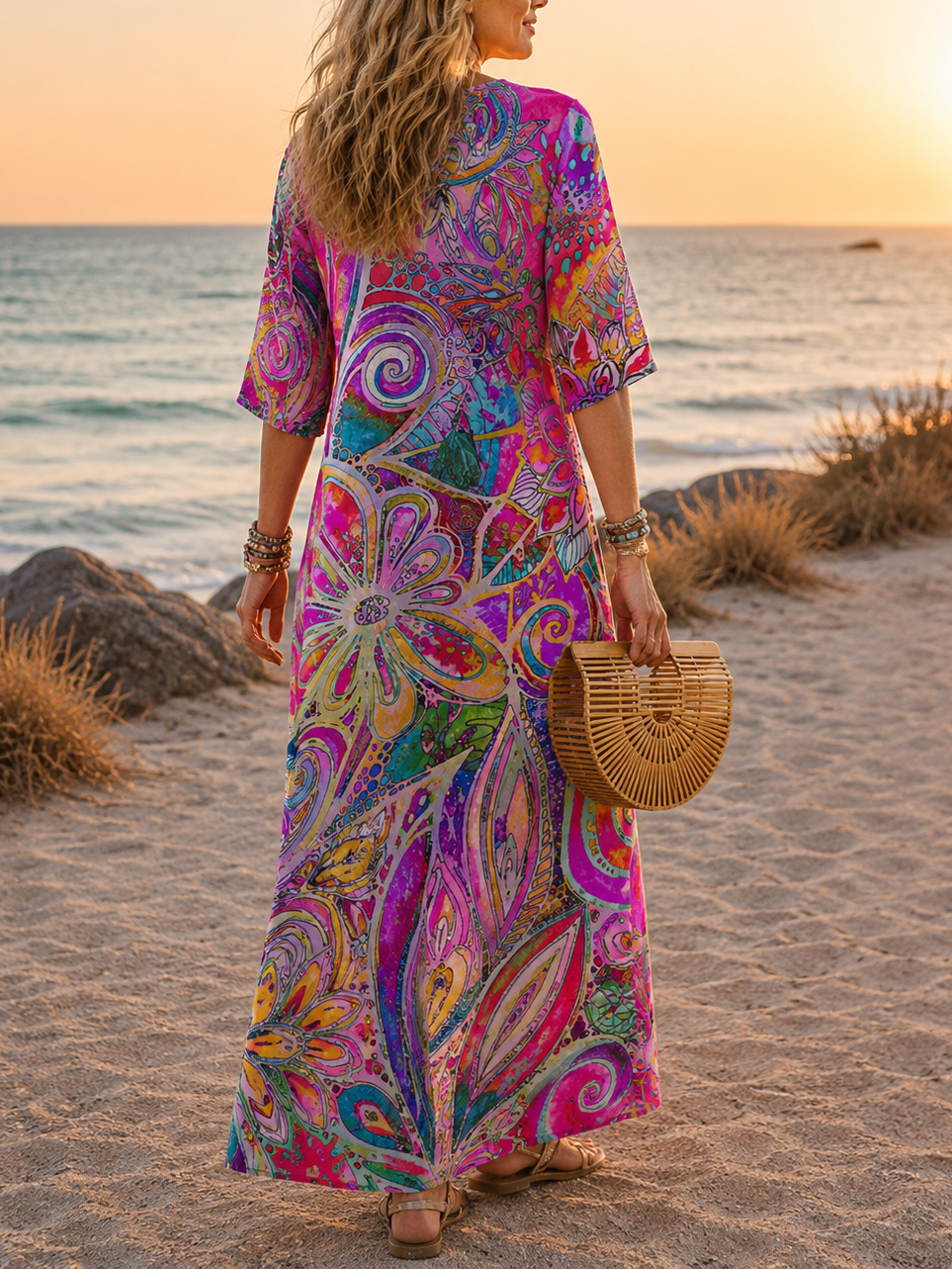 KLEMENTYNA | Lively Boho-Chic Dress