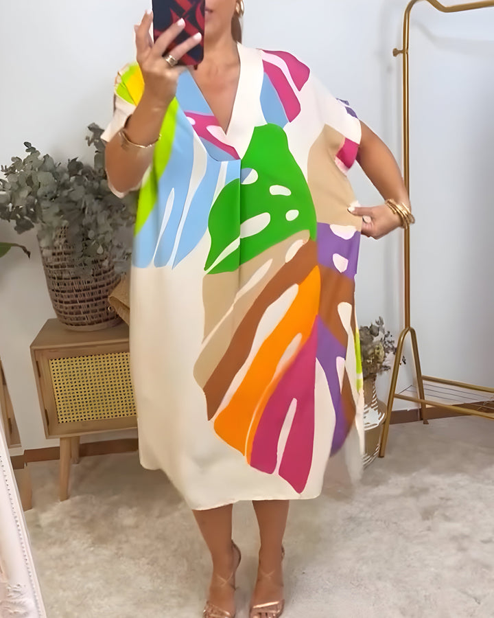 Rianna - Dress with abstract print