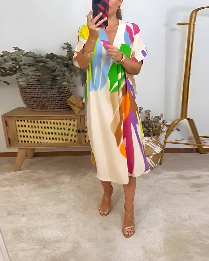 Rianna - Dress with abstract print
