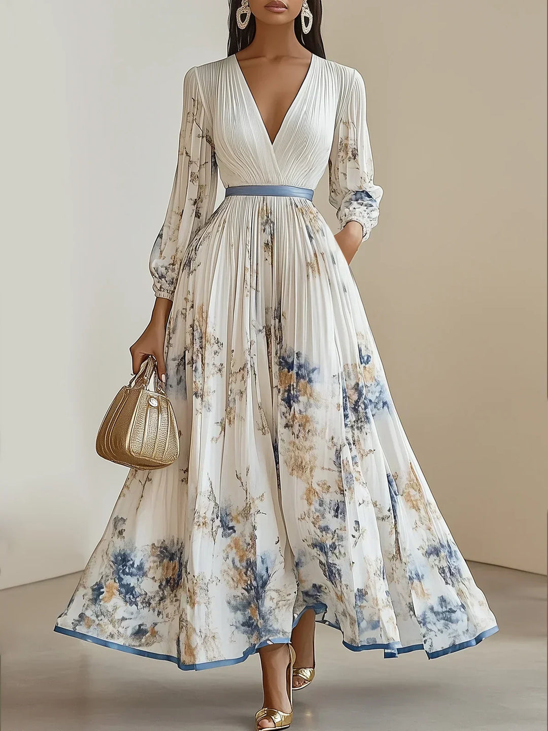 Vicki™ - Timeless Floral Elegant Dress