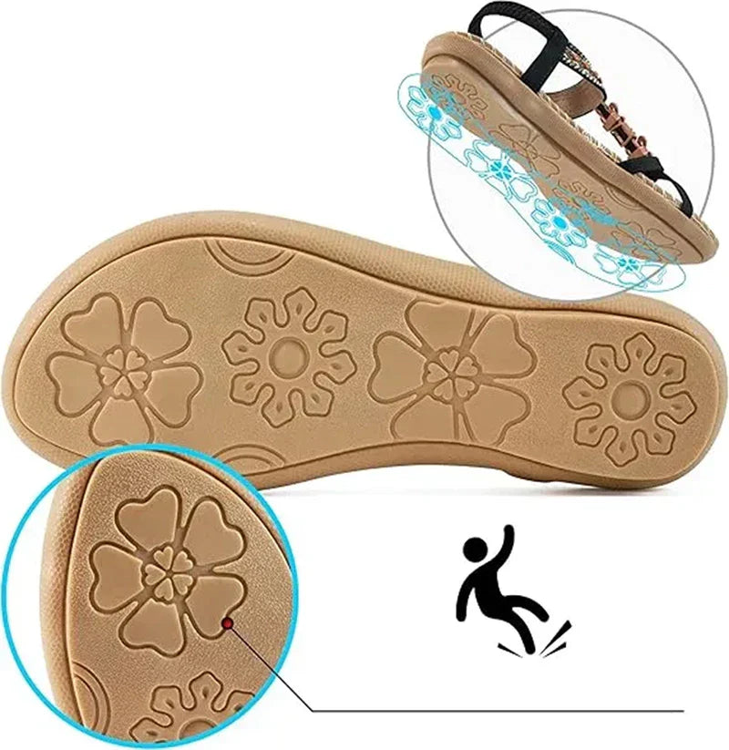Colella™ - Elegant Orthopedic Floral Sandals