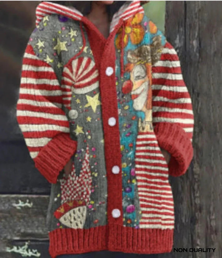 Isabella - Colorfully Knitted Cat Cardigan