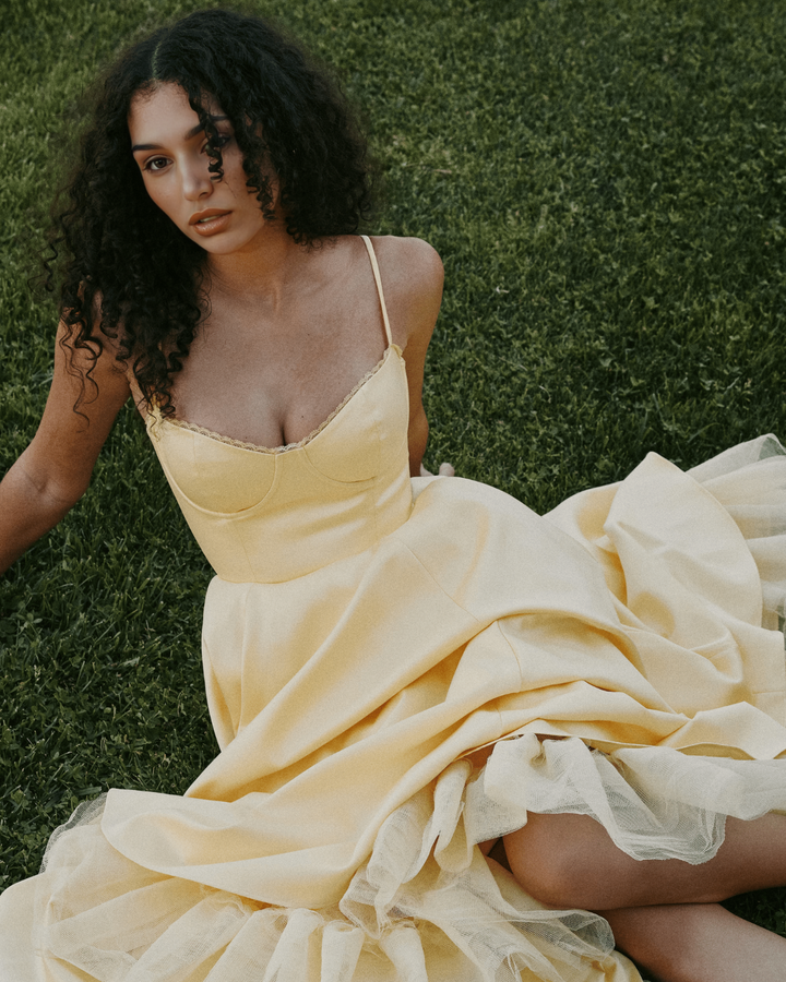 Ophira™ - Elegant Corset Midi Dress