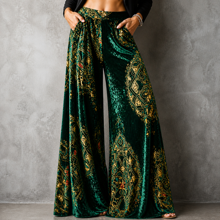 Maude - Coastal Boho™ Relaxed Wide-Leg Trousers
