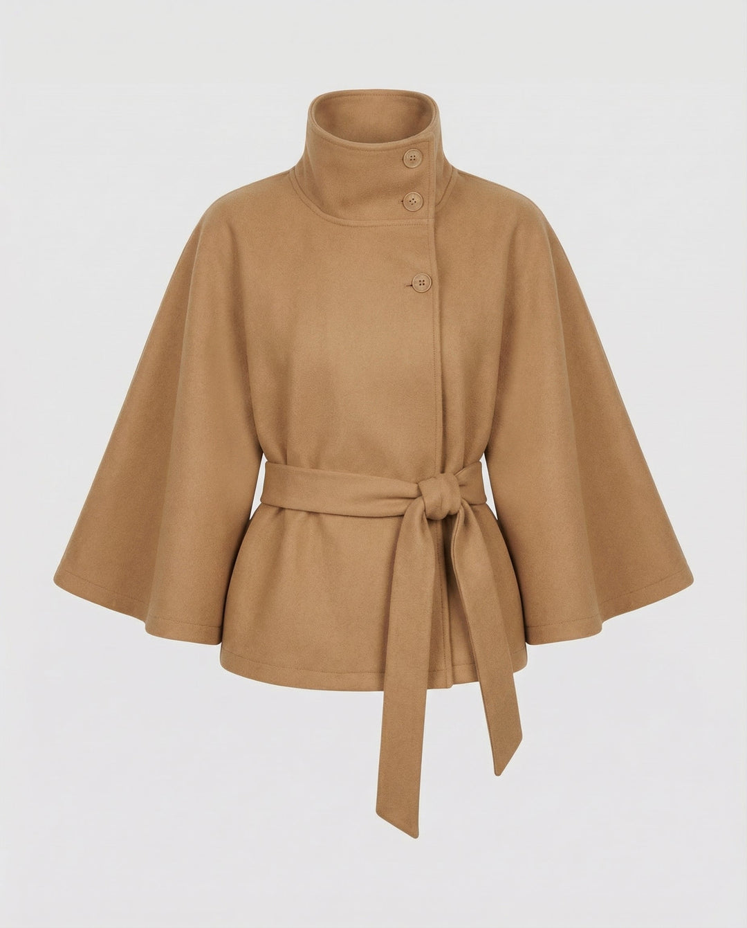Women's cape jacket with belt