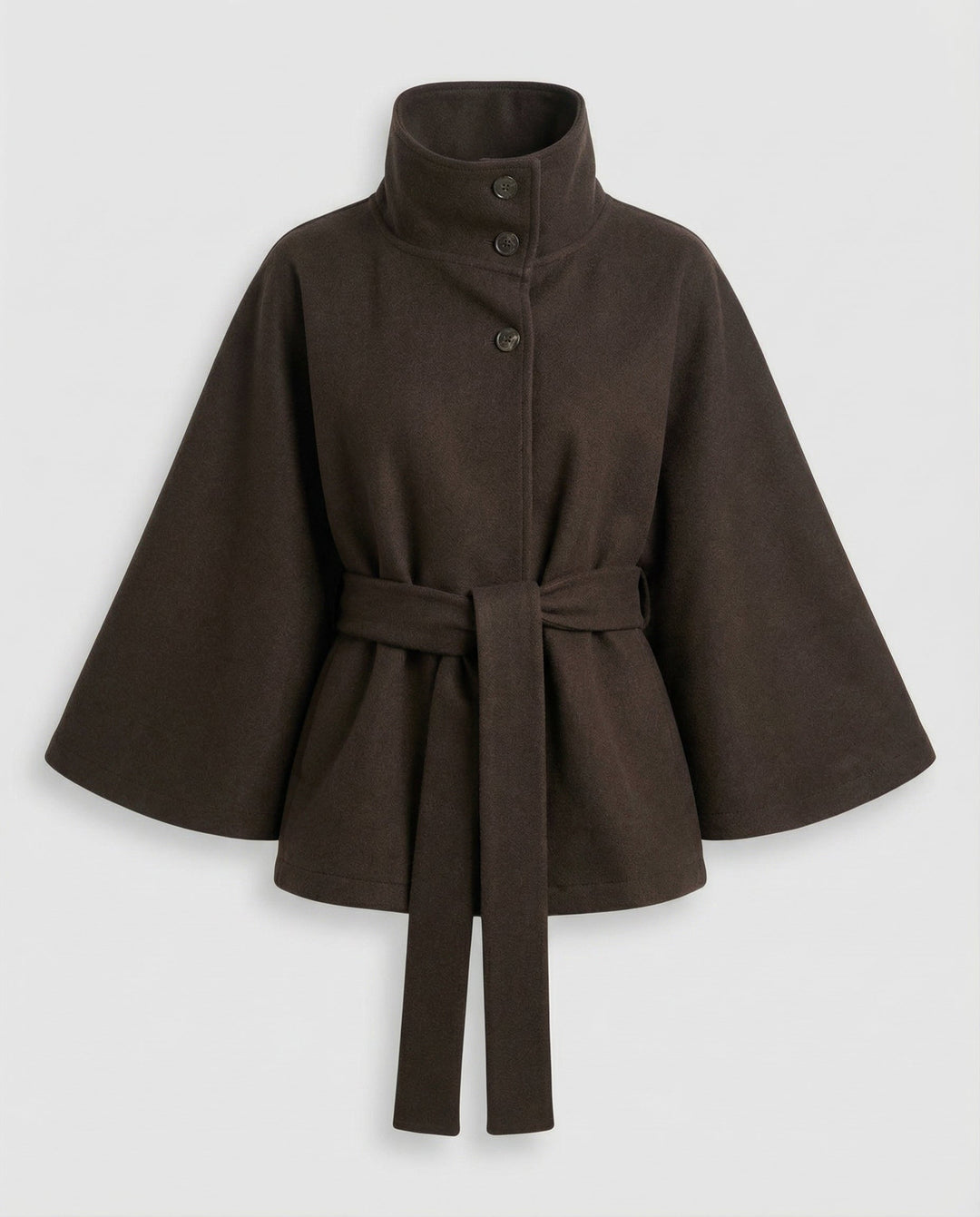 Women's cape jacket with belt
