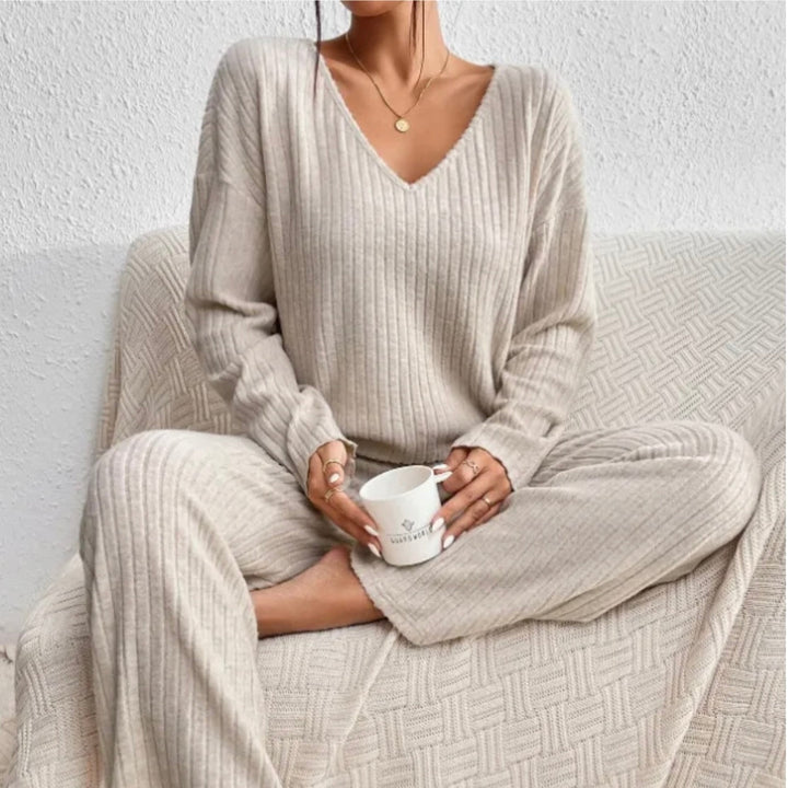 Grace - Women's High Waisted Leisure Suits with Long Pants